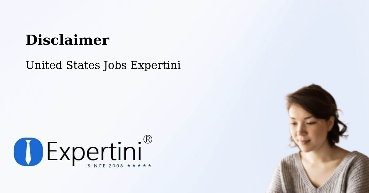 Disclaimer – North Highlands - United States Jobs Expertini